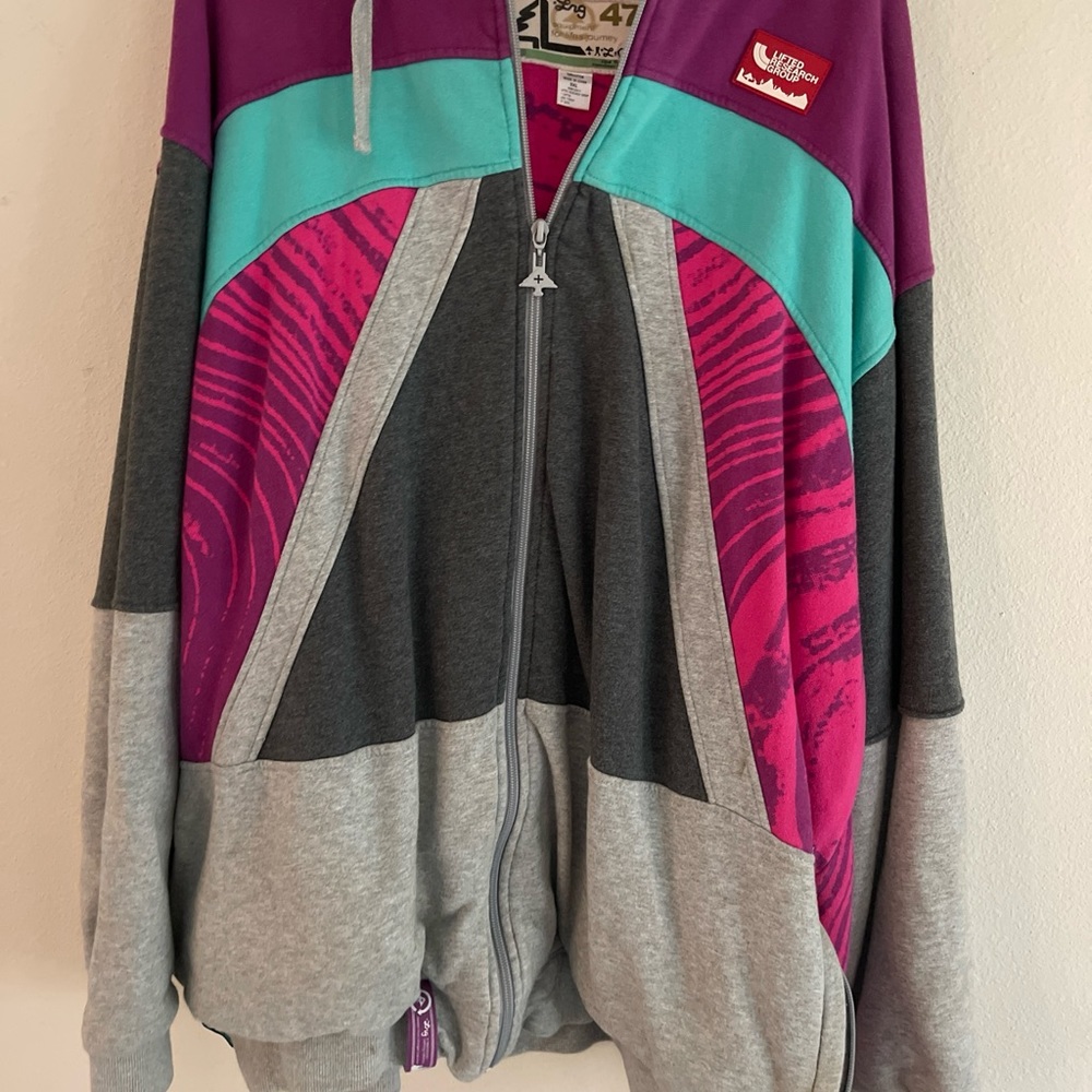 Vintage Lifted Research Group LRG Hoodie Sweatshirt Jacket Sz 3XL Mens 80s vibe
